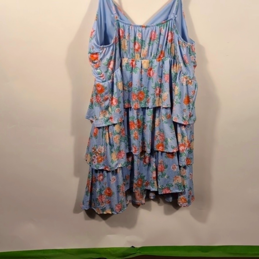 No boundaries flirty floral blue dress Size 3XL - Picture 9 of 12